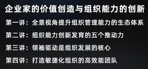 《企业家的价值创造与组织能力的创新》如何打造一支高效能团队？