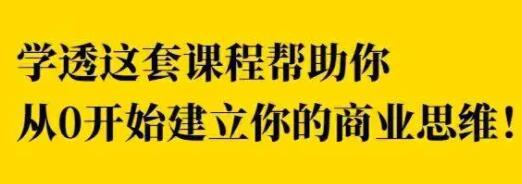 巧买圈《快速逆袭赚钱术》商业思维训练培训课程视频