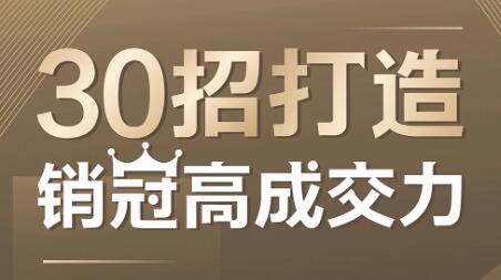 朱冠舟：30招打造销冠高成交力-企业管理精品视频课