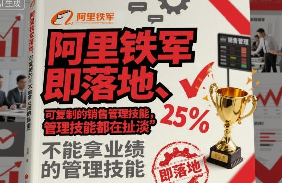 阿里铁军即落地、可复制的销售管理技能