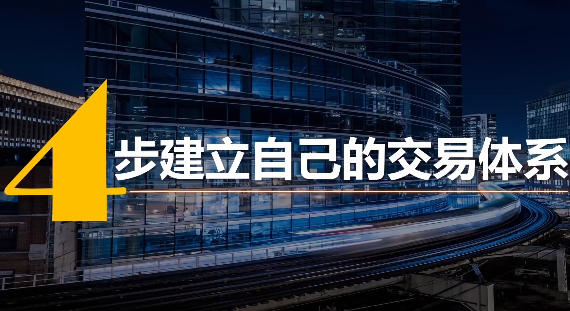 4步建立专属于你的交易体系