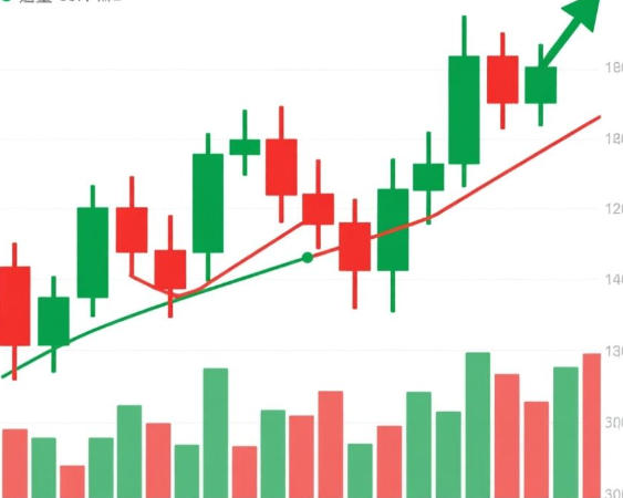 K线成交量分时图三维一体技术