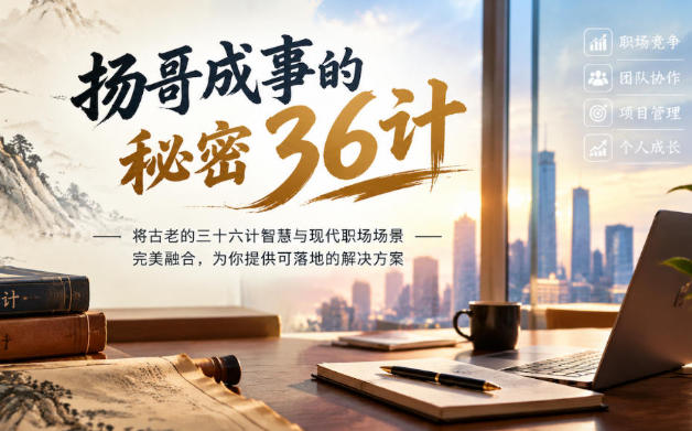 扬哥成事的秘密36计,将古老的三十六计智慧与现代职场场景完美融合
