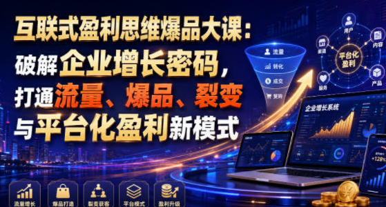 互联式盈利思维爆品大课