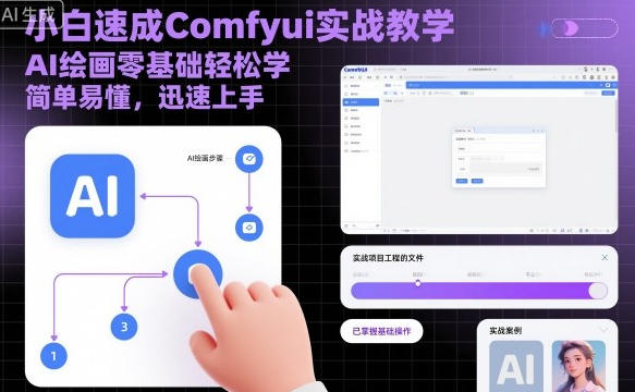 小白速成Comfyui实战教学,AI绘画零基础轻松学