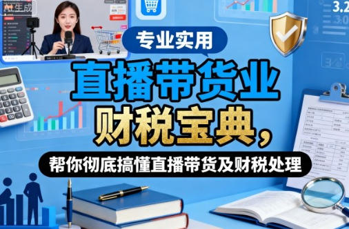 直播带货业财税宝典,帮你彻底搞懂直播带货及财税处理