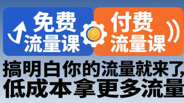 拼多多免费流量课+付费流量课,低成本拿更多流量