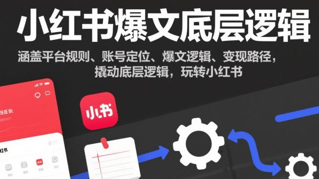 小红书爆文底层逻辑,撬动底层逻辑,玩转小红书