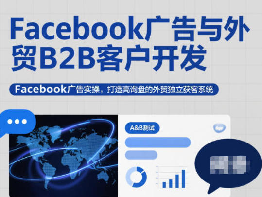 Facebook广告与外贸B2B客户开发,Facebook广告实操