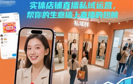 实体店铺直播私域运营,帮你的生意插上直播的翅膀