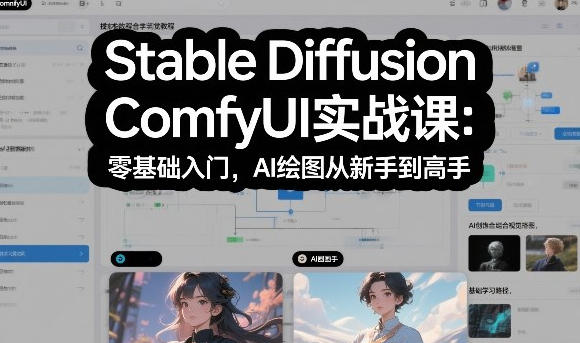 Stable Diffusion ComfyUI实战,零基础入门,AI绘图从新手到高手