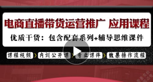 电商直播带货，网络主播卖货话术，新手运营推广策划，选品技巧